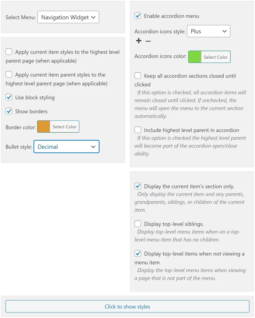 Advanced Sidebar Menu PRO - Navigation Widget