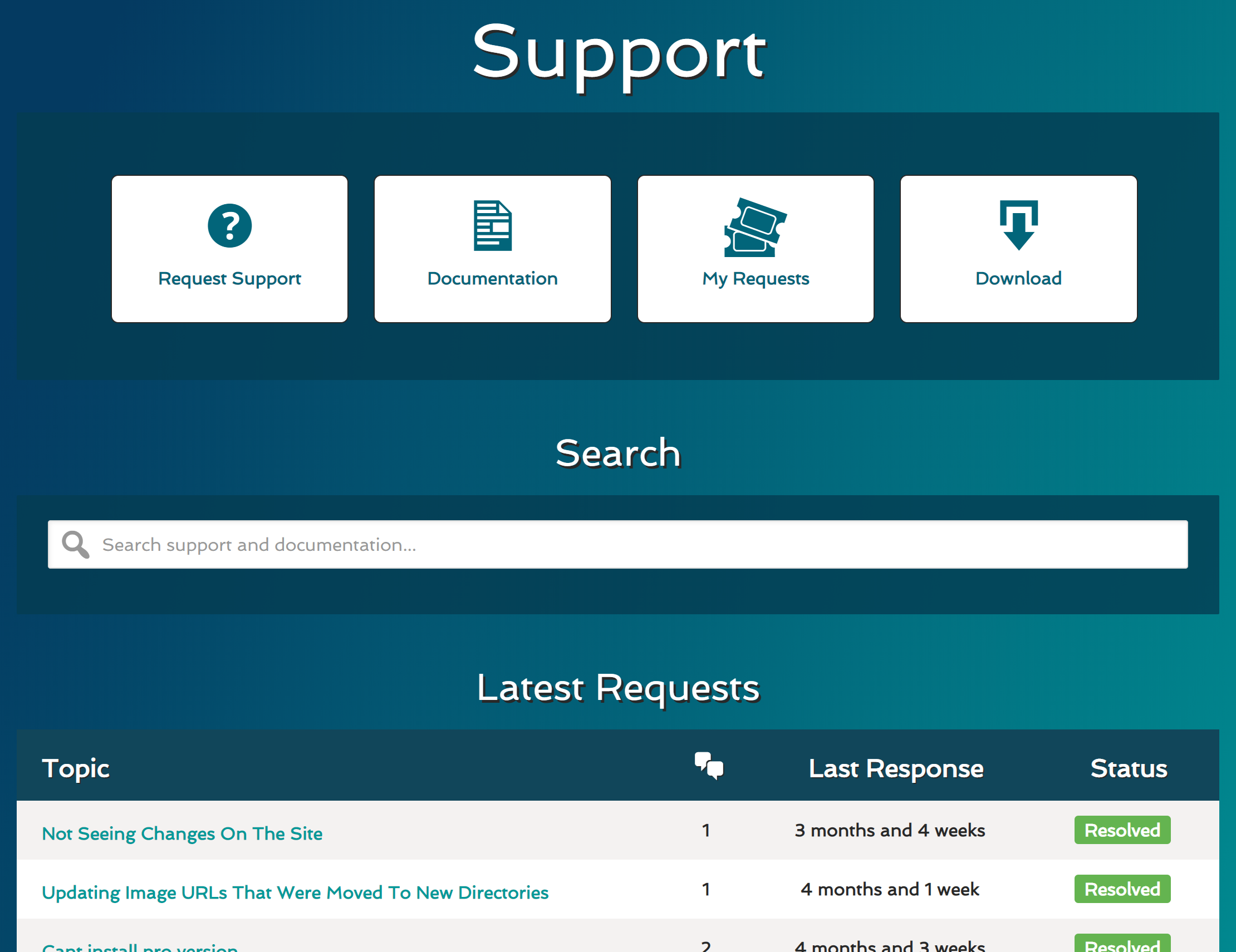 Newly Imagined Support Area – OnPoint Plugins